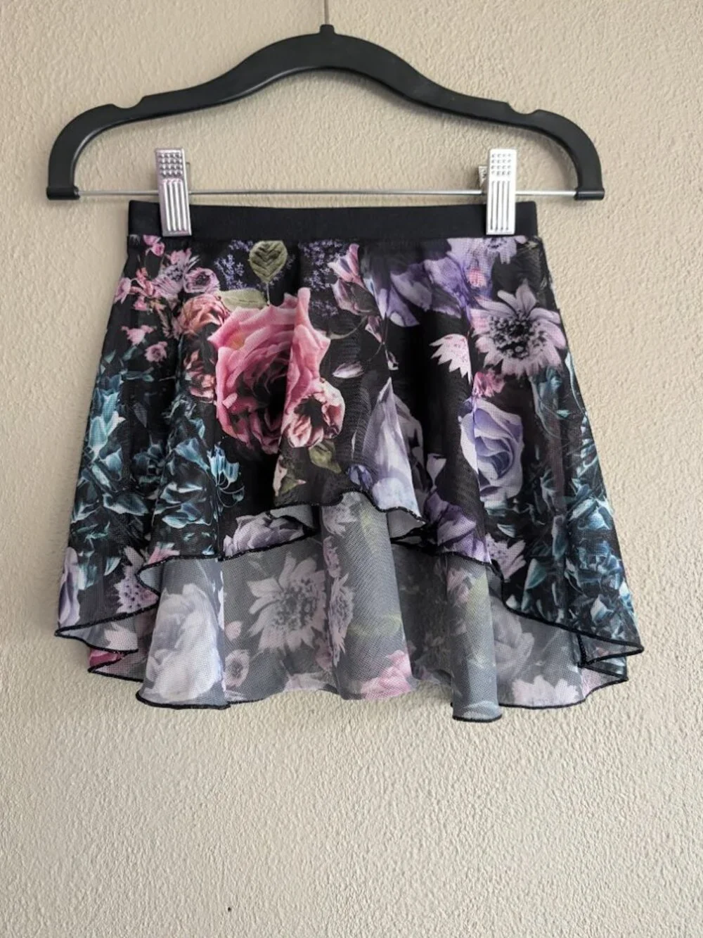 Danz N Motion Floral Mesh Ballet Skirt * Size I/M
